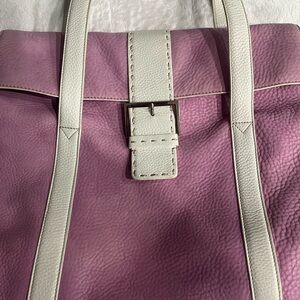 Used Levenger Elegant Lavender and Cream Women's 💼